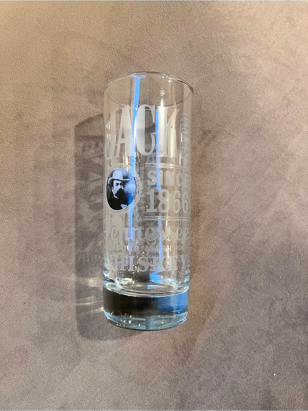 Jack Daniel's Sour Mash Etched Tall Highball Glass - Clear 8 oz.